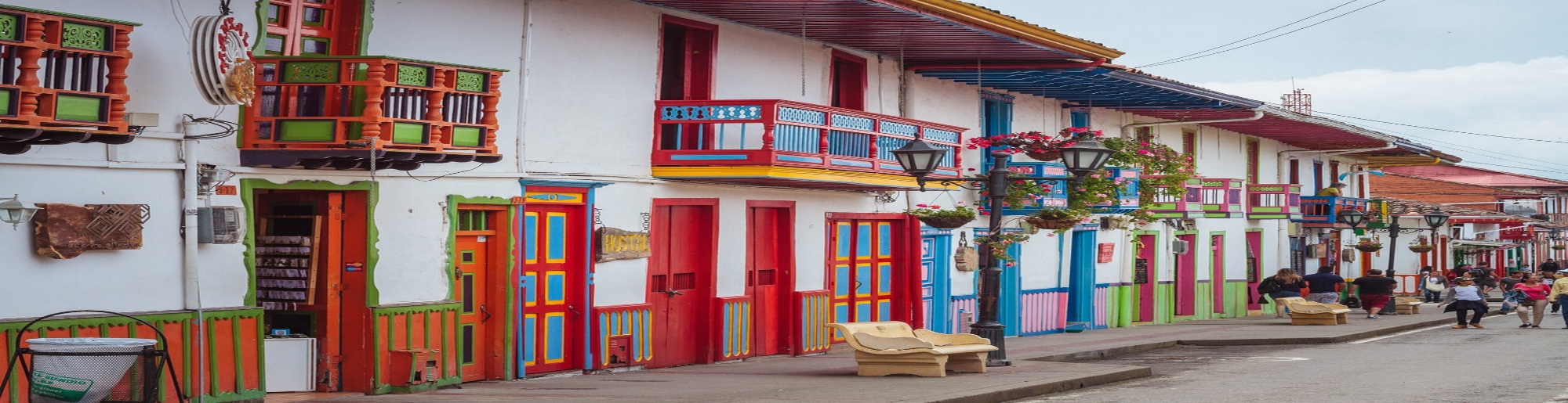 colorful buildings in city